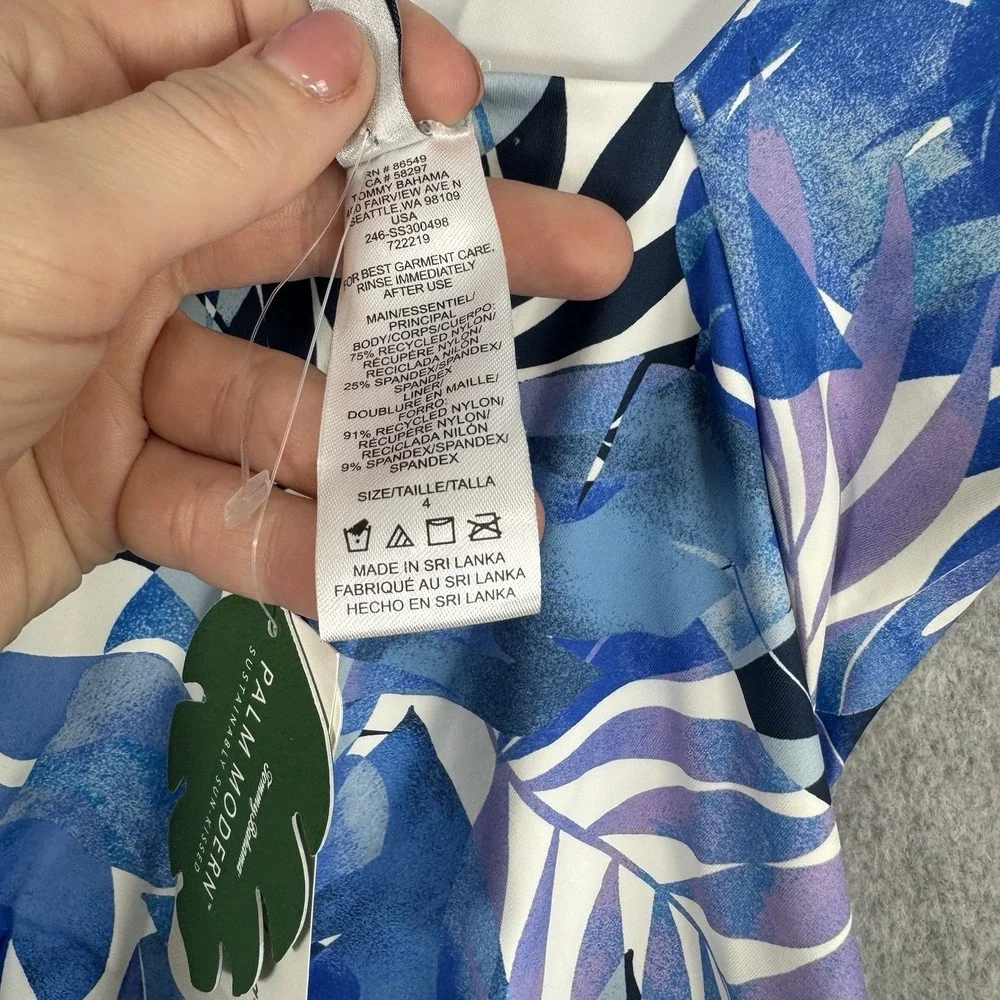 Tommy Bahama neckline print leaf